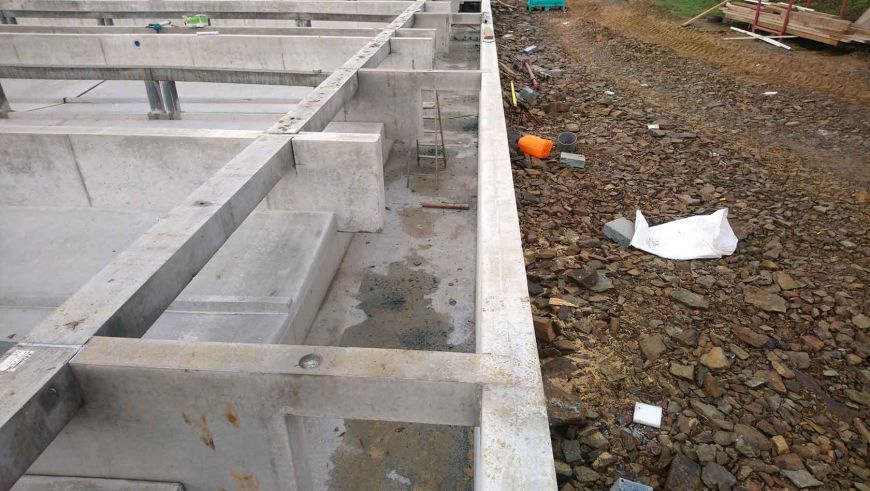Vue sur la gaine de raclage transversale